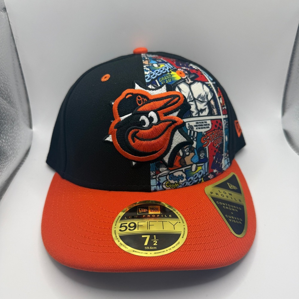 New Era 59FIFTY Baltimore Orioles Players Weekend Comic Hat 7 1/2 Low Profile